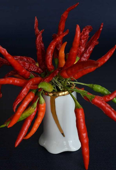 Piattini finger food in porcellana dipinta a mano in oro 24k