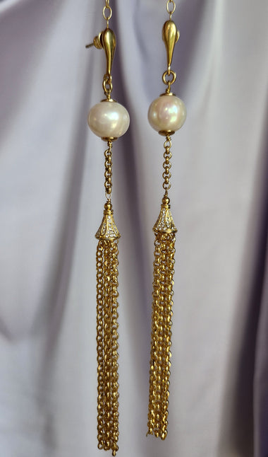 Orecchini in argento 925 con perla