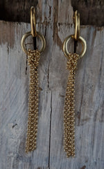 Orecchini a monachella chiusa trasformabili in argento 925 placcato oro