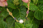 Bracciale con tormaline e perla