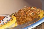 Collana di giada e pendente in maiolica