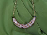 Collana animalier in ceramica e onice dipinto oro 24k