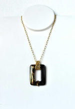 Girocollo con onice dipinto a mano oro 24k