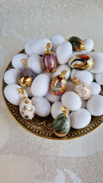 Girocollo con pendente in ceramica dipinta oro 24kt