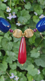 Collana con rubini e agata