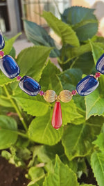 Collana con rubini e agata