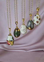 Girocollo con ceramica dipinta con oro 24k